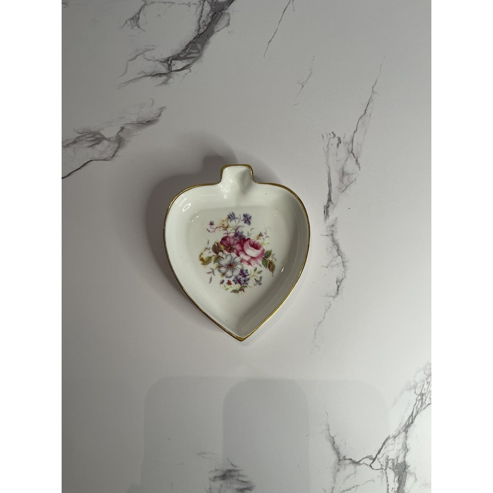 Coal Port Bone China Heart Trinket Dish